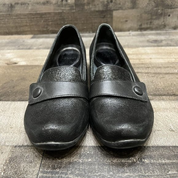 Dansko Womens Black Leather Sparkly Slip On Comfort Shoes Size 39. - Picture 2 of 5